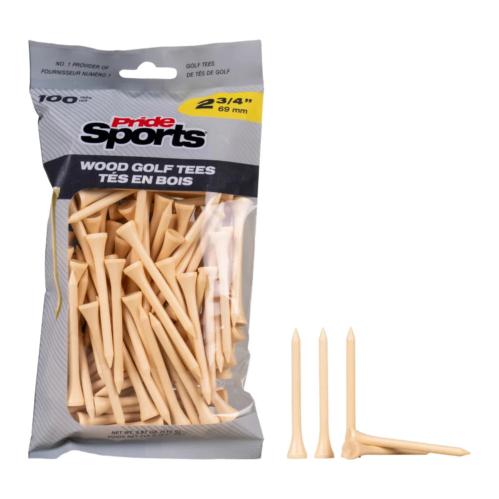 2 3/4" Bagged Golf Tee Packs