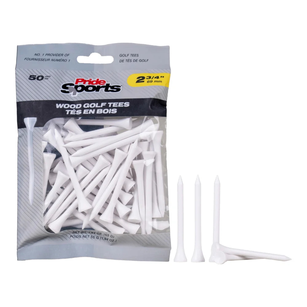 2 3/4" Bagged Golf Tee Packs