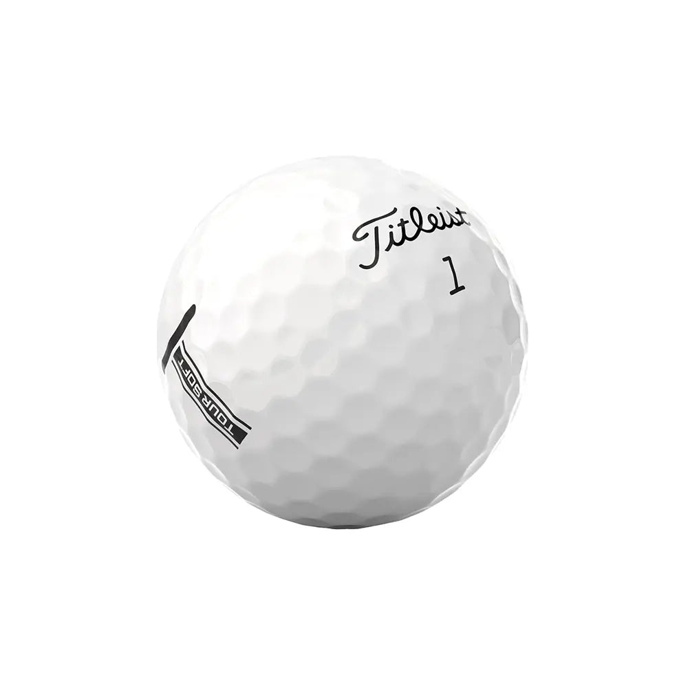 White golf ball with 'Titleist' branding on a white background