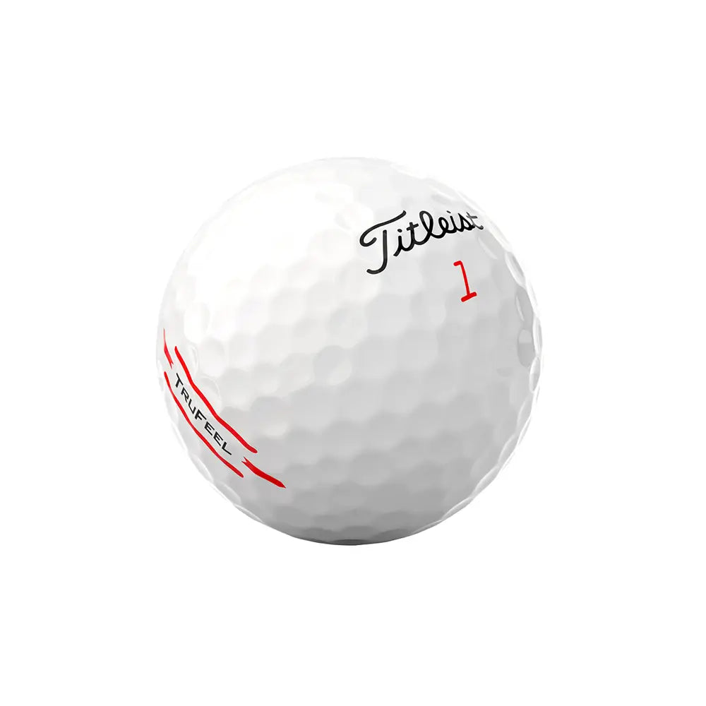 White golf ball with 'Titleist' branding on a white background