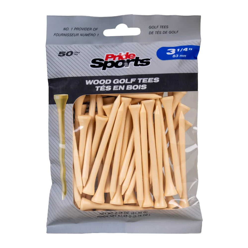3 1/4" Bagged Golf Tee Packs
