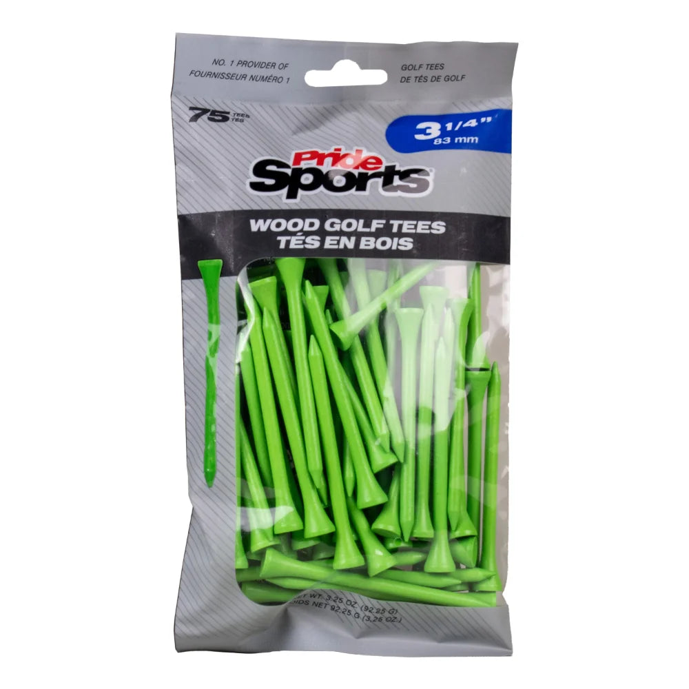 3 1/4" Bagged Golf Tee Packs