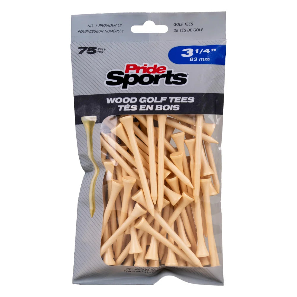 3 1/4" Bagged Golf Tee Packs
