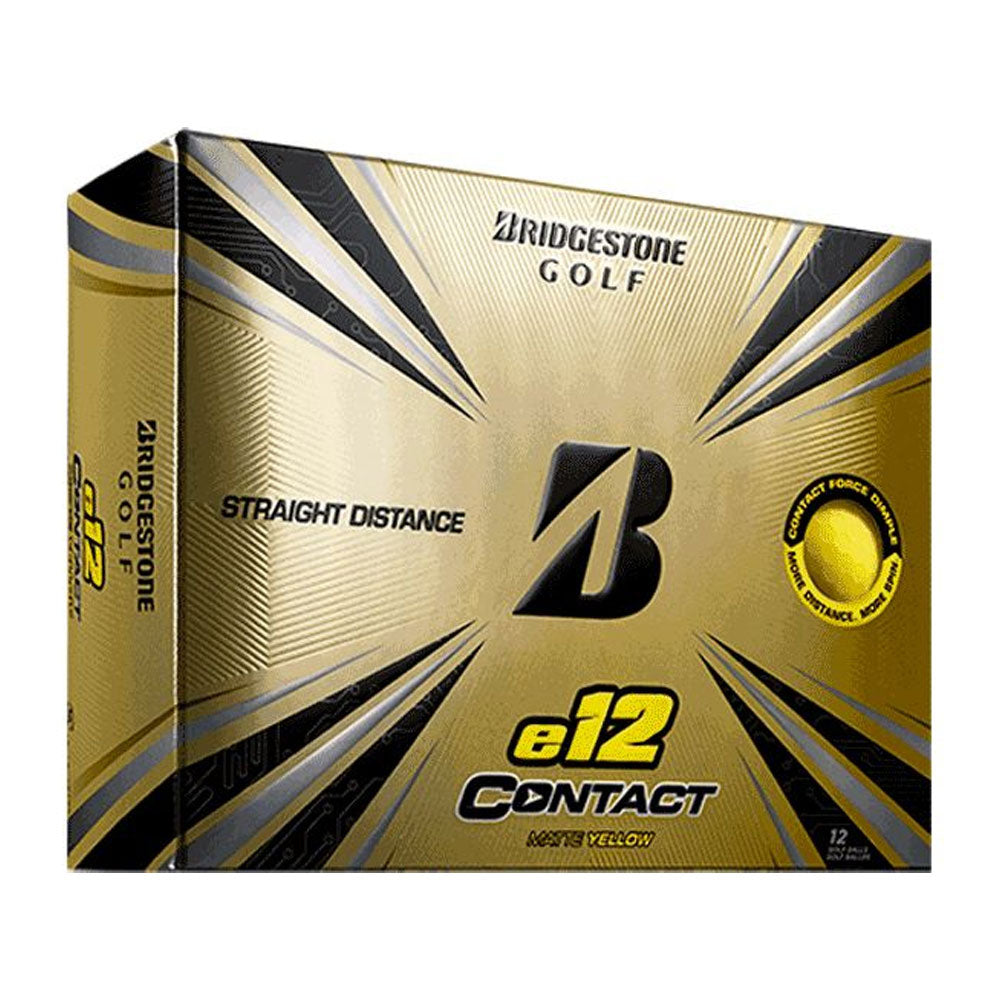 Bridgestone E12 Soft Golf Ball Matte Yellow - Plain