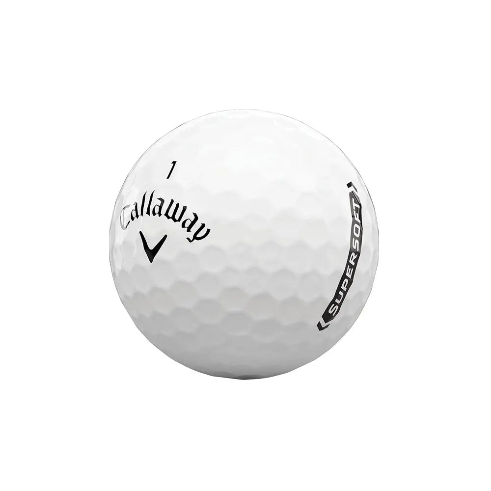 Callaway Supersoft golf ball on a white background