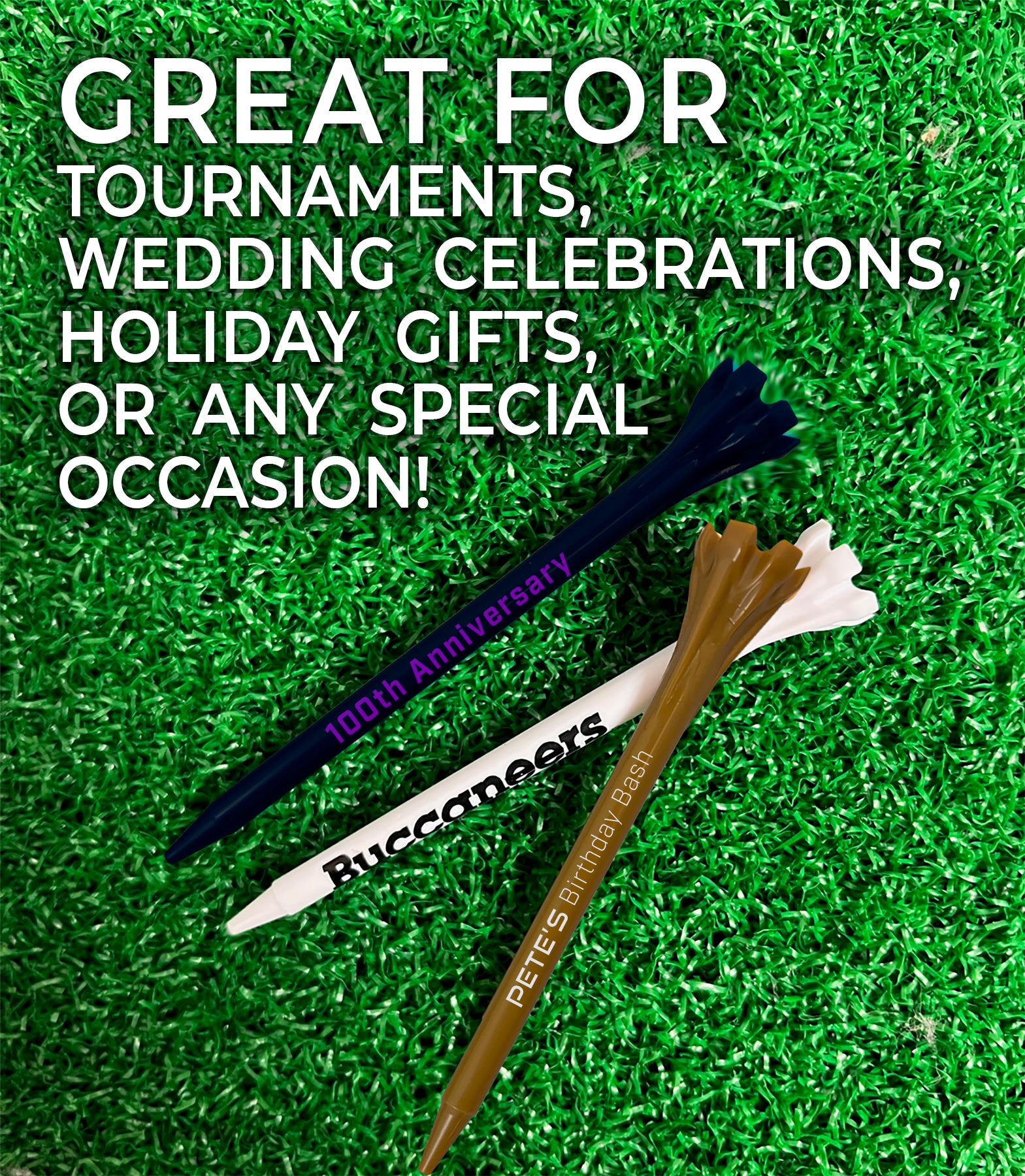 3 ¼" Zarma® FLYtee® Personalized Golf Tees