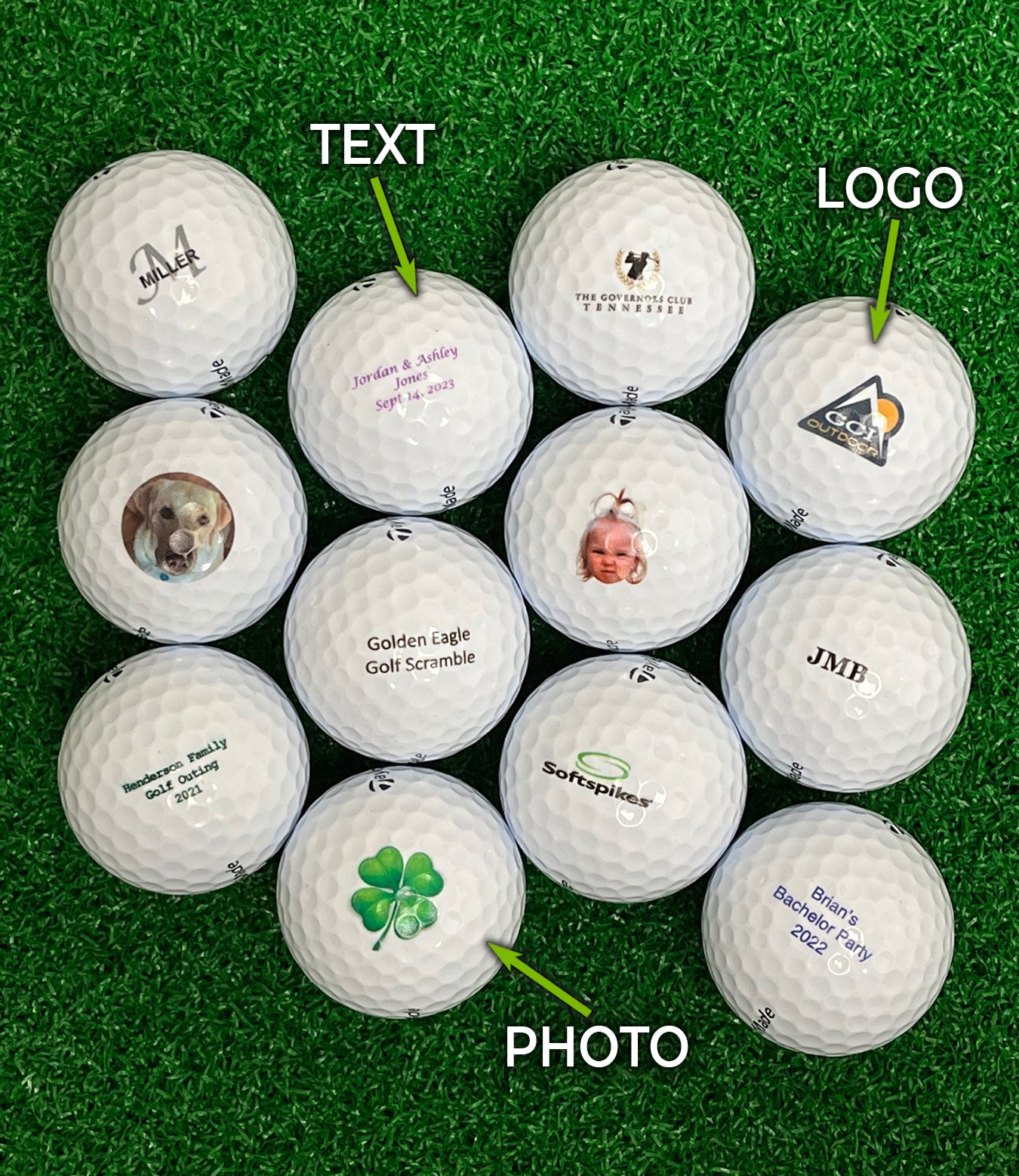 TaylorMade Distance+ Double Dozen - Custom Logo Imprint