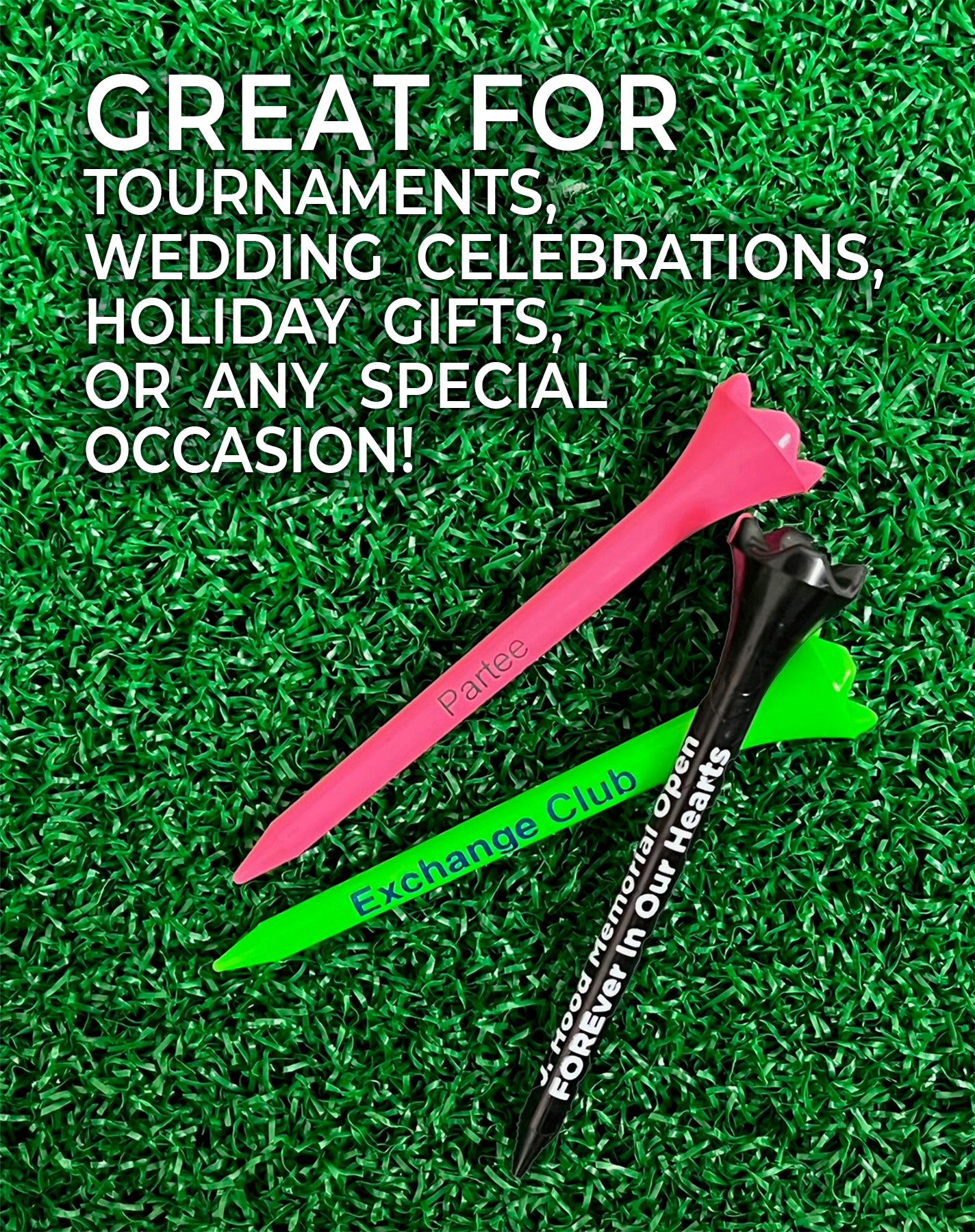 2 3/4" Personalized Pride Performance® Golf Tees