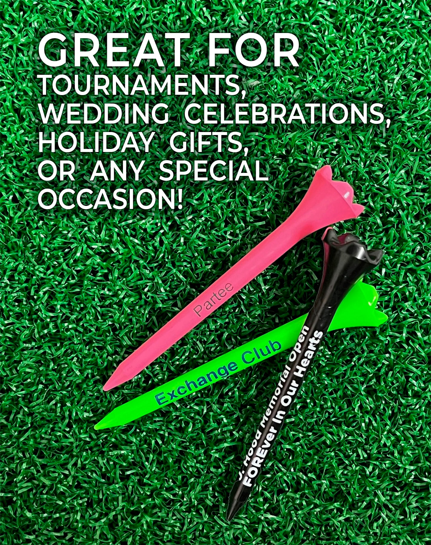 2 ¾" Personalized Pride Performance® Golf Tees