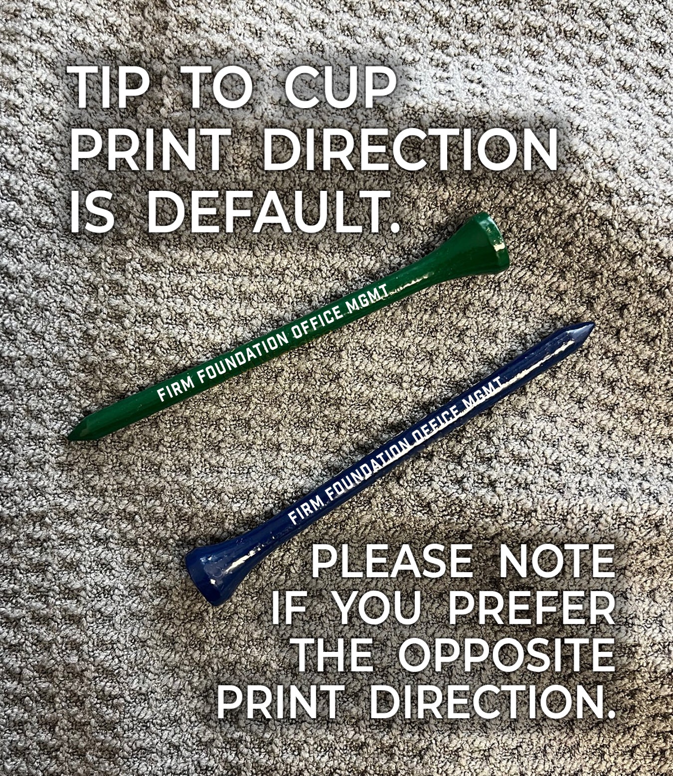 2 ⅛" Personalized Wood Golf Tees