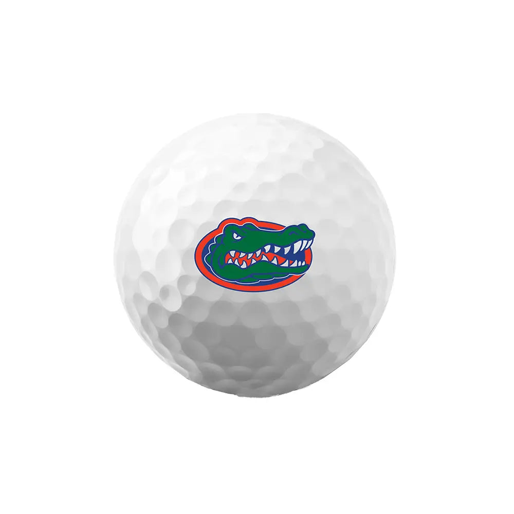 Golf ball with Florida Gators logo on a white background