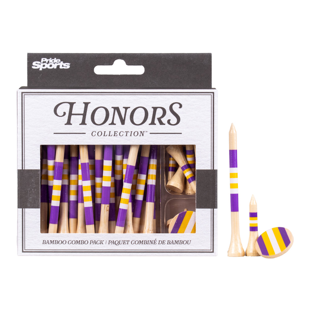 Honors Bamboo Combo Pack - 40 3 ¼" Tees, 10 1 ½" Tees, and 3 Ball Markers