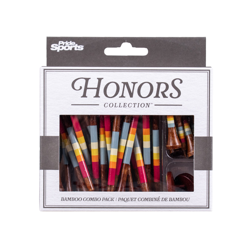 Honors Bamboo Combo Pack - 40 3 ¼" Tees, 10 1 ½" Tees, and 3 Ball Markers