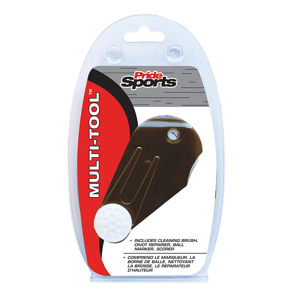 PrideSports multi-tool packaging with a white background
