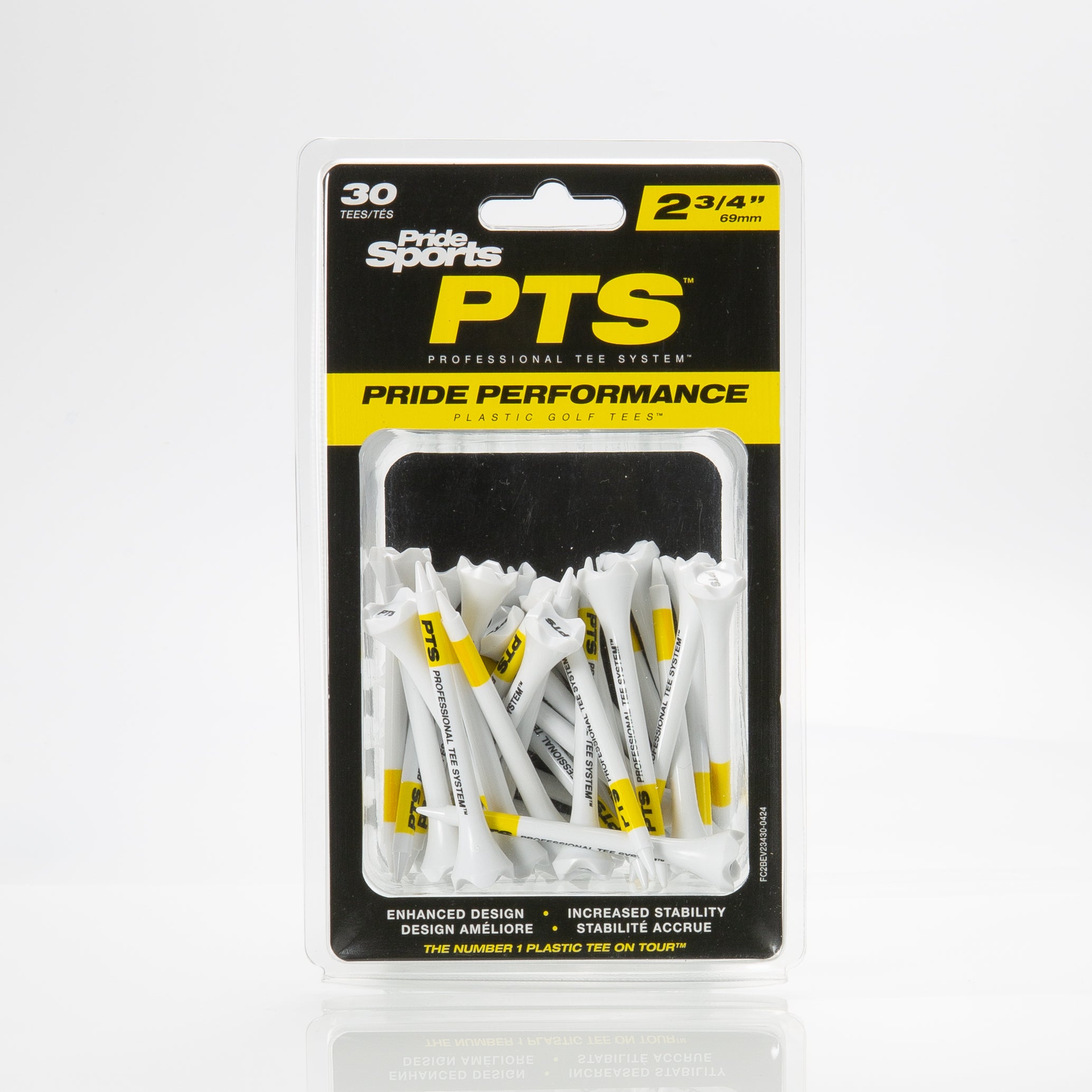 2 3/4" Professional Tee System® (PTS) Pride Performance® Plastic Tees - 30ct