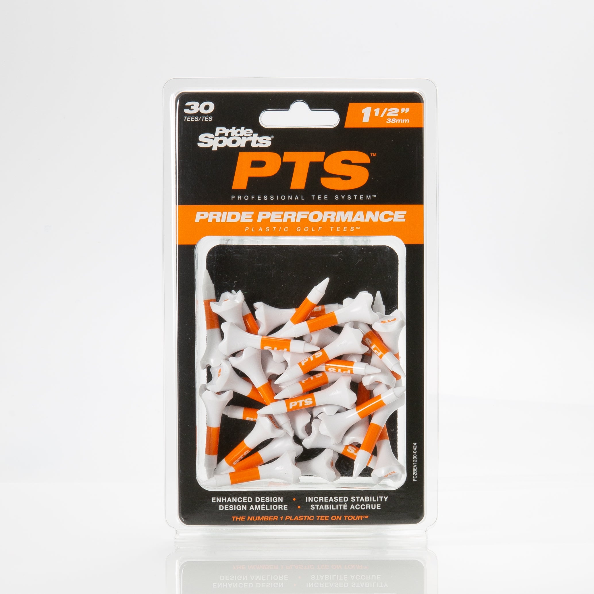 1 1/2" Professional Tee System® (PTS) Pride Performance® Plastic Tees - 30ct