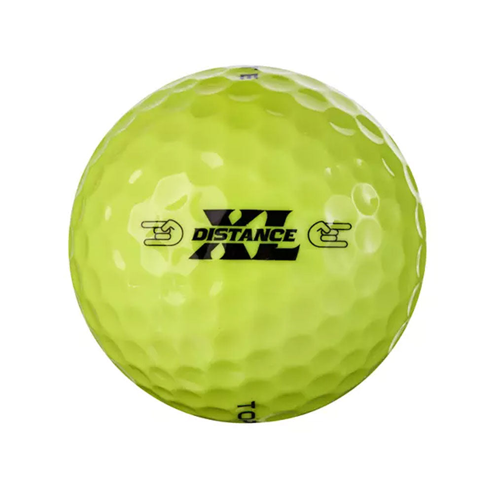 Top Flite XL Distance Golf Balls - Yellow - Plain