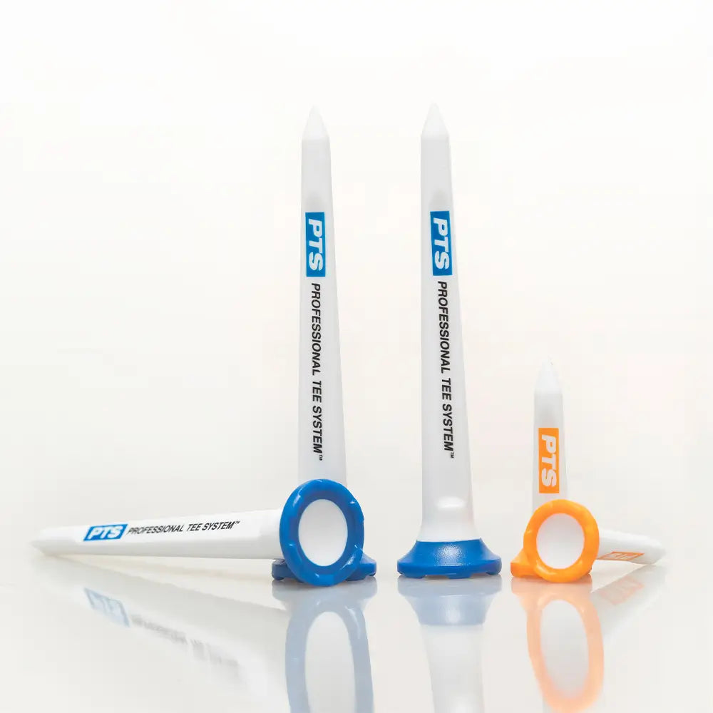 PTS Professional Tee System tees on a white background