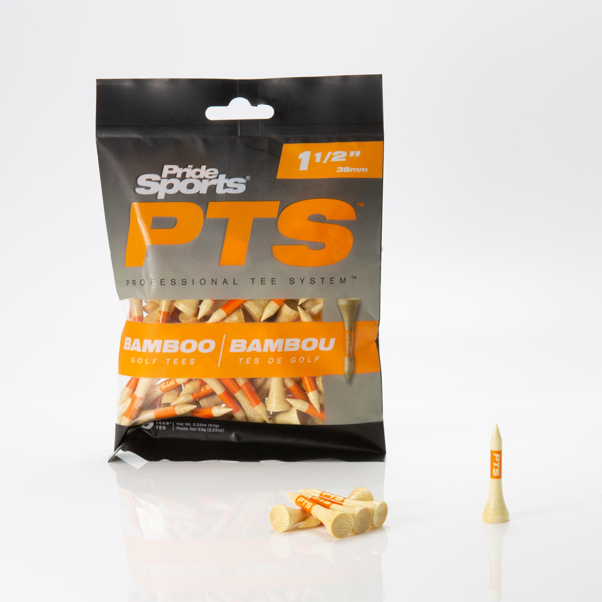 1 ½" PTS Bamboo Tees - Natural