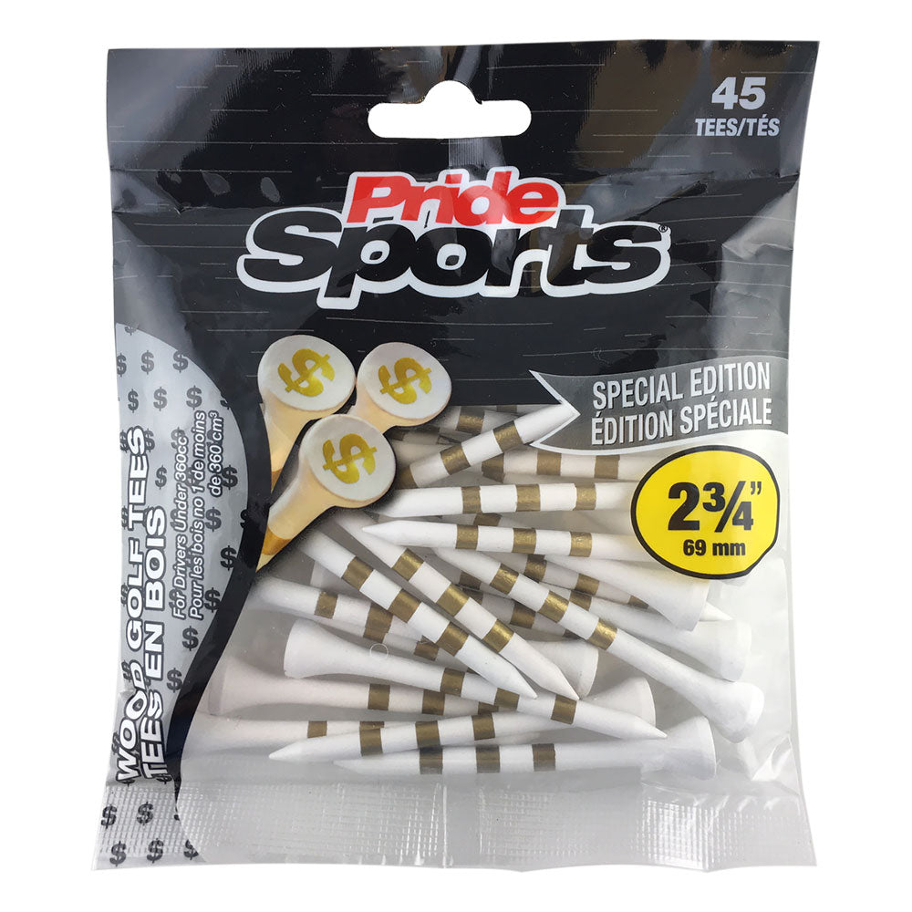 PrideSports Special Edition Wood Golf Tees - 45ct