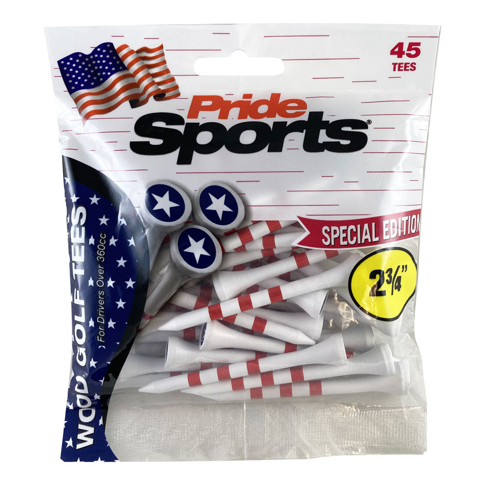 PrideSports Special Edition Wood Golf Tees - 45ct