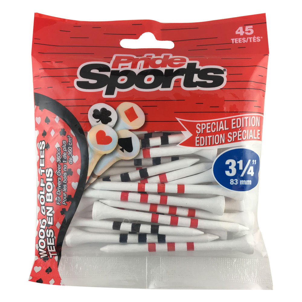 PrideSports Special Edition Wood Golf Tees - 45ct