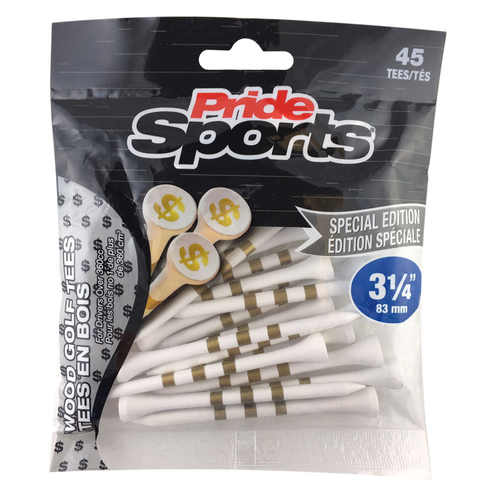 PrideSports Special Edition Wood Golf Tees - 45ct