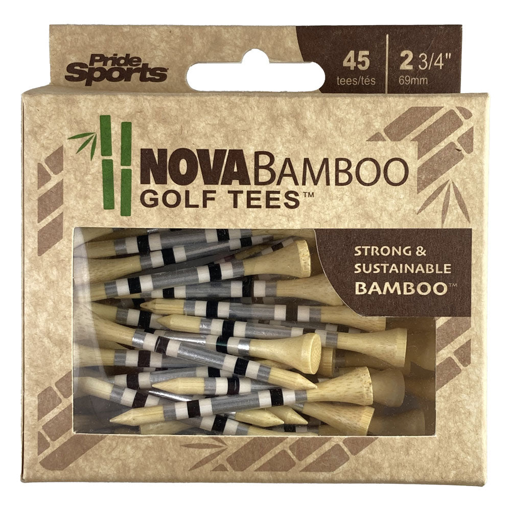 Nova Bamboo Golf Tees™ - Silver / White / Black