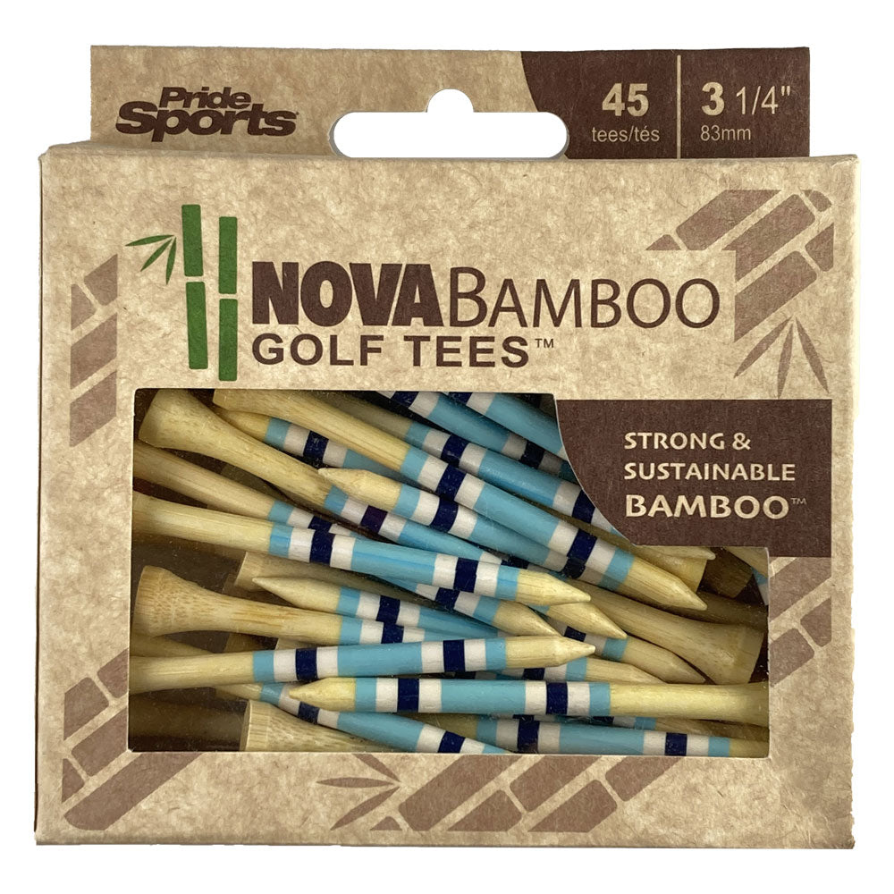 Nova Bamboo Golf Tees™ - Blue / White / Navy