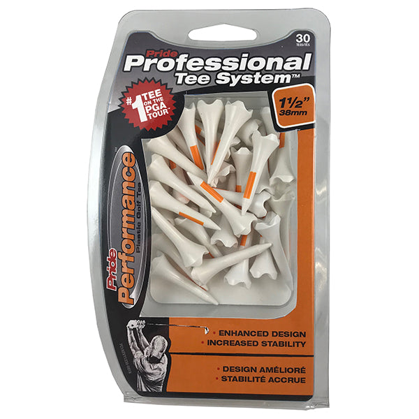 Professional Tee System® (PTS) Pride Performance® Plastic Tees - 30ct Packs