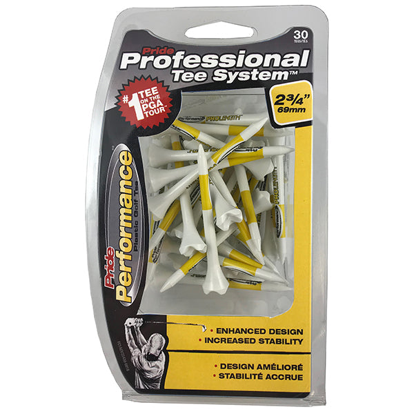 Professional Tee System® (PTS) Pride Performance® Plastic Tees - 30ct Packs