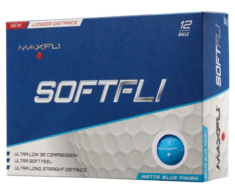 Maxfli SoftFli Matte Golf Balls - Custom Text Imprint