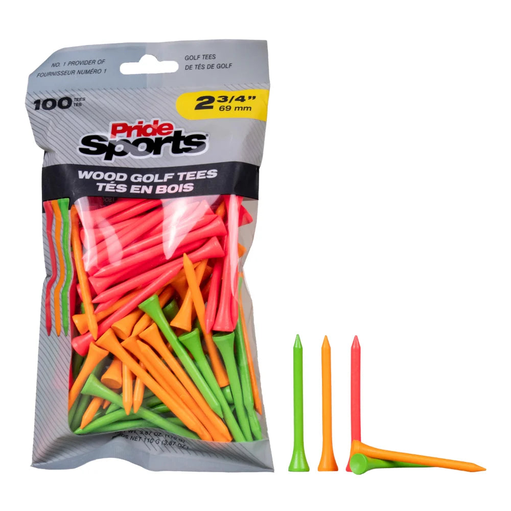 2 3/4" Bagged Golf Tee Packs
