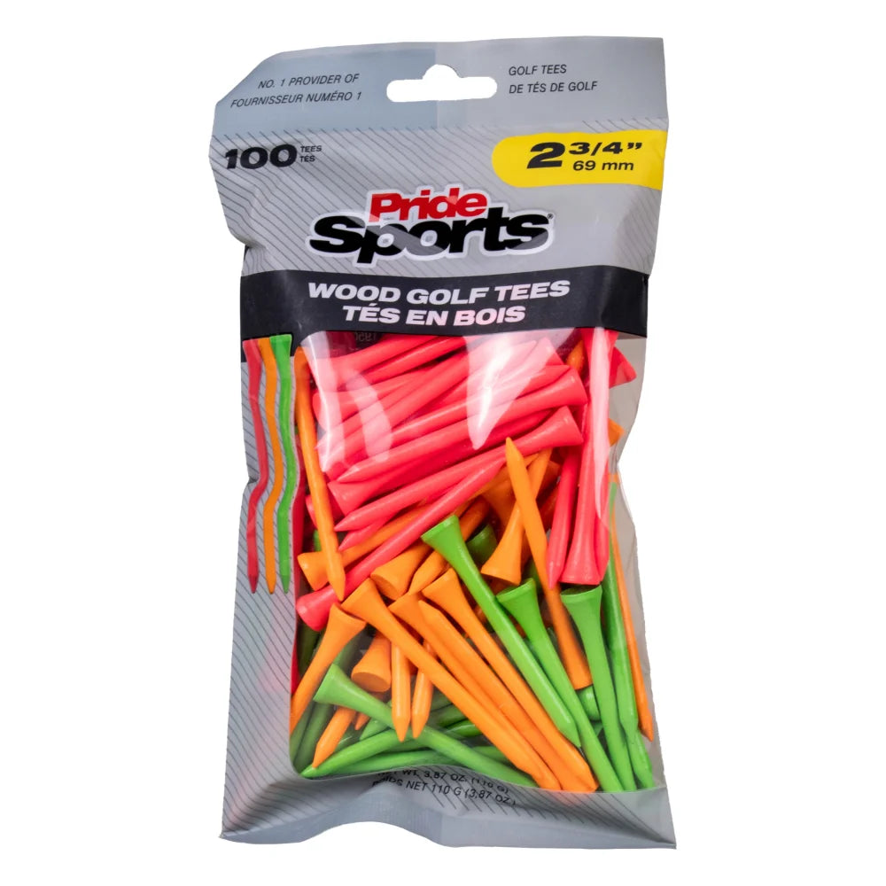 2 3/4" Bagged Golf Tee Packs