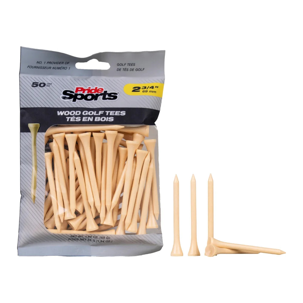 2 3/4" Bagged Golf Tee Packs