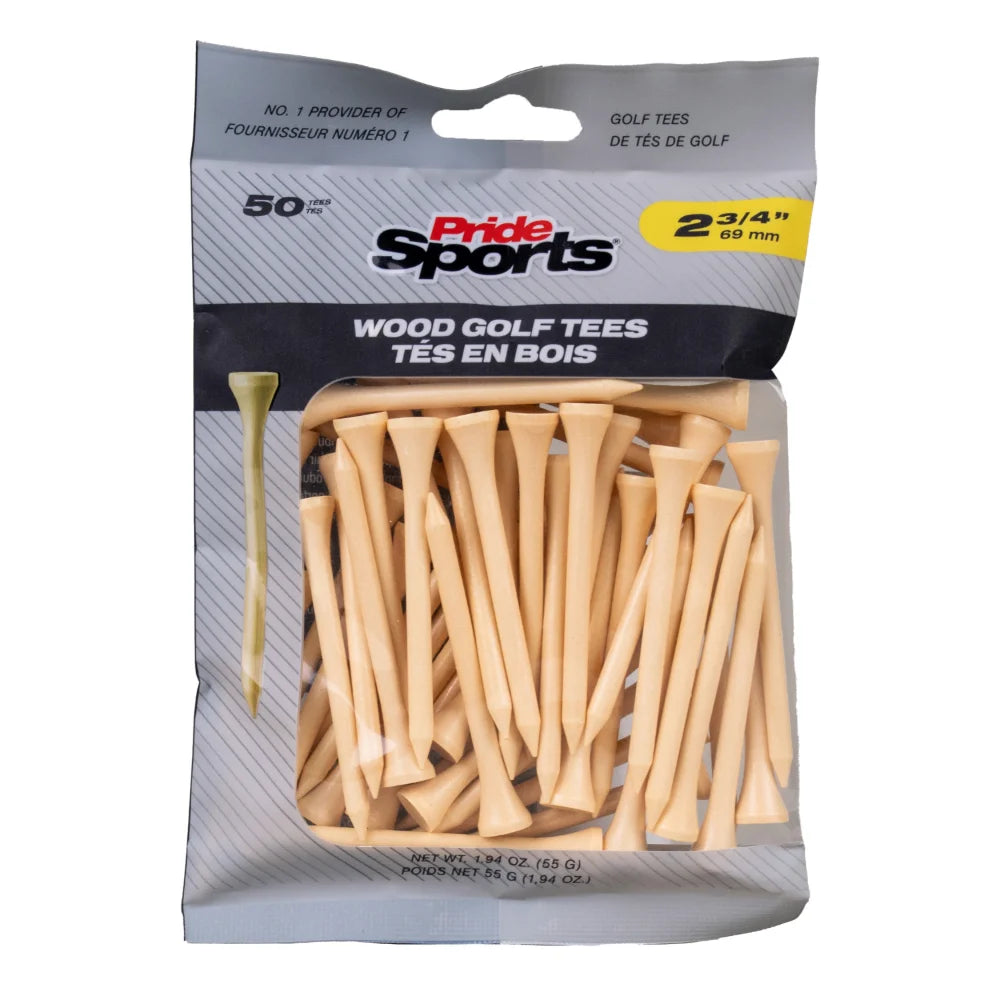 2 3/4" Bagged Golf Tee Packs