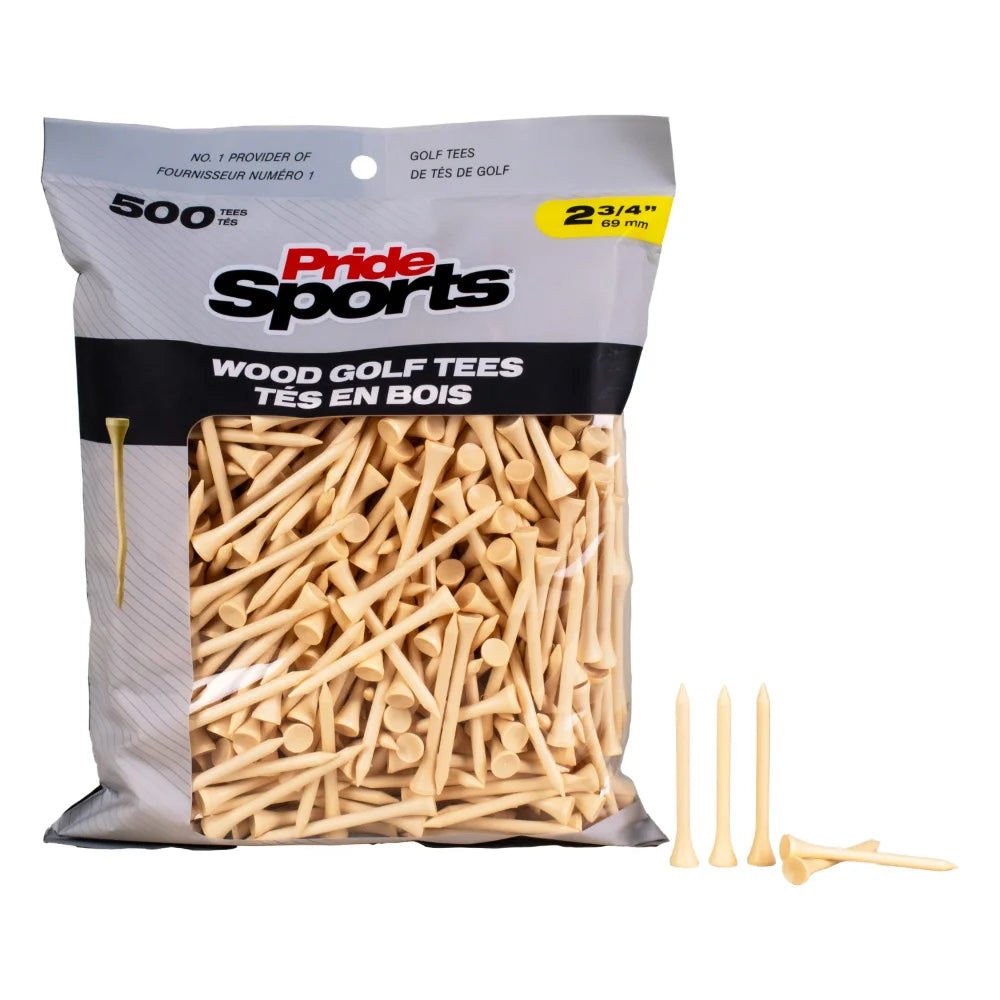 2 3/4" Bagged Golf Tee Packs