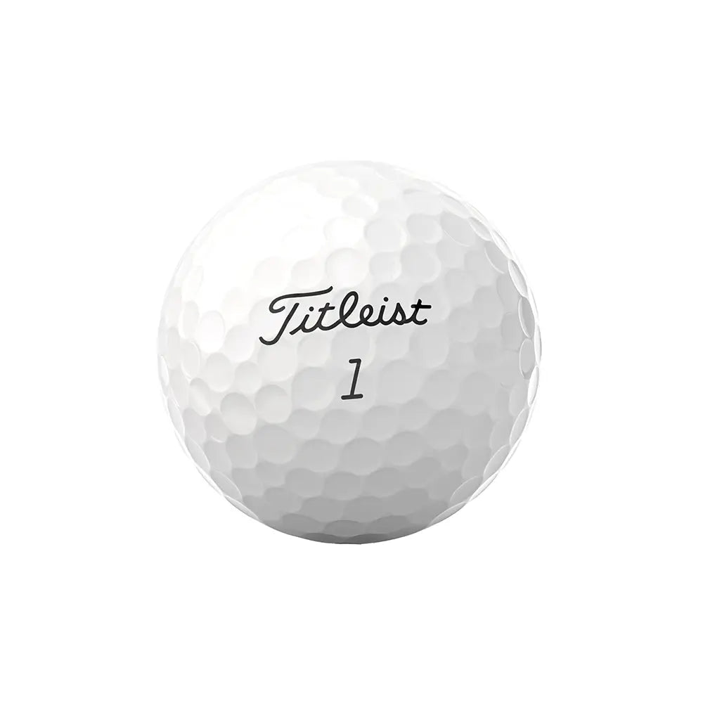 Titleist golf ball on a white background