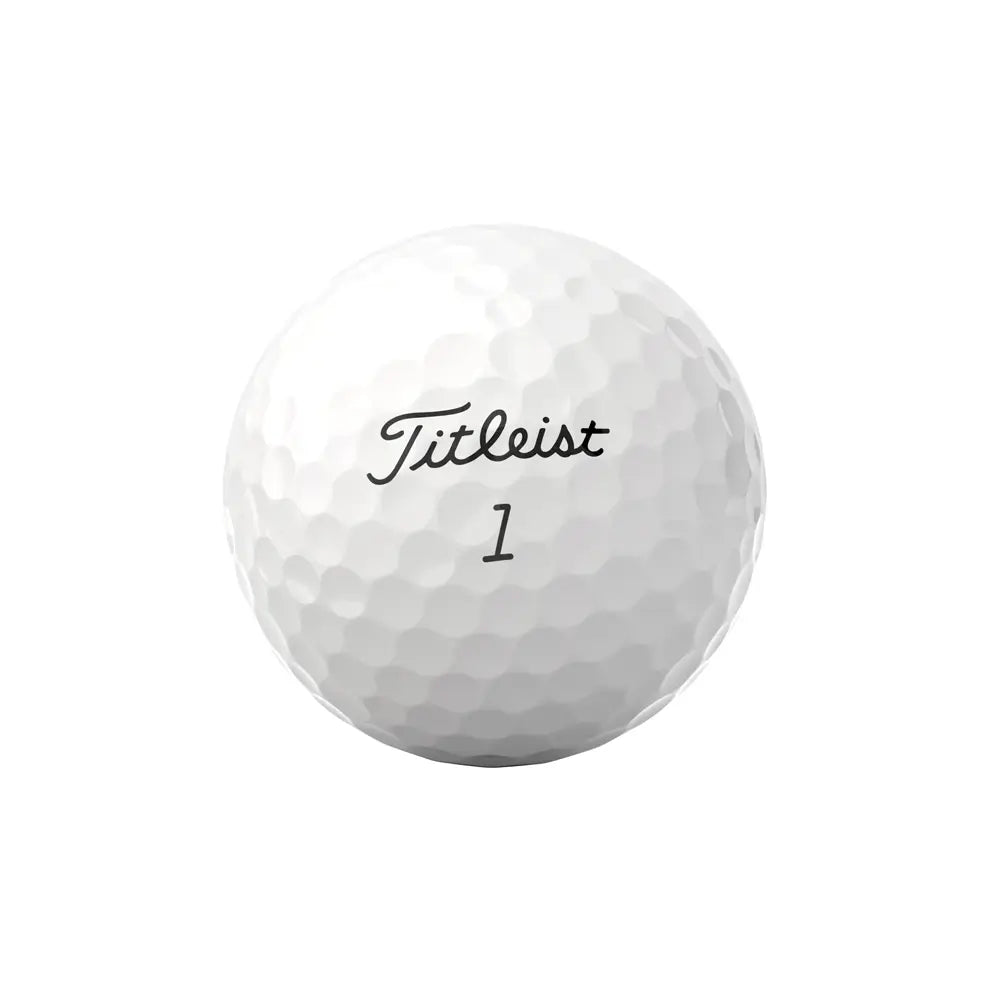 Titleist golf ball on a white background