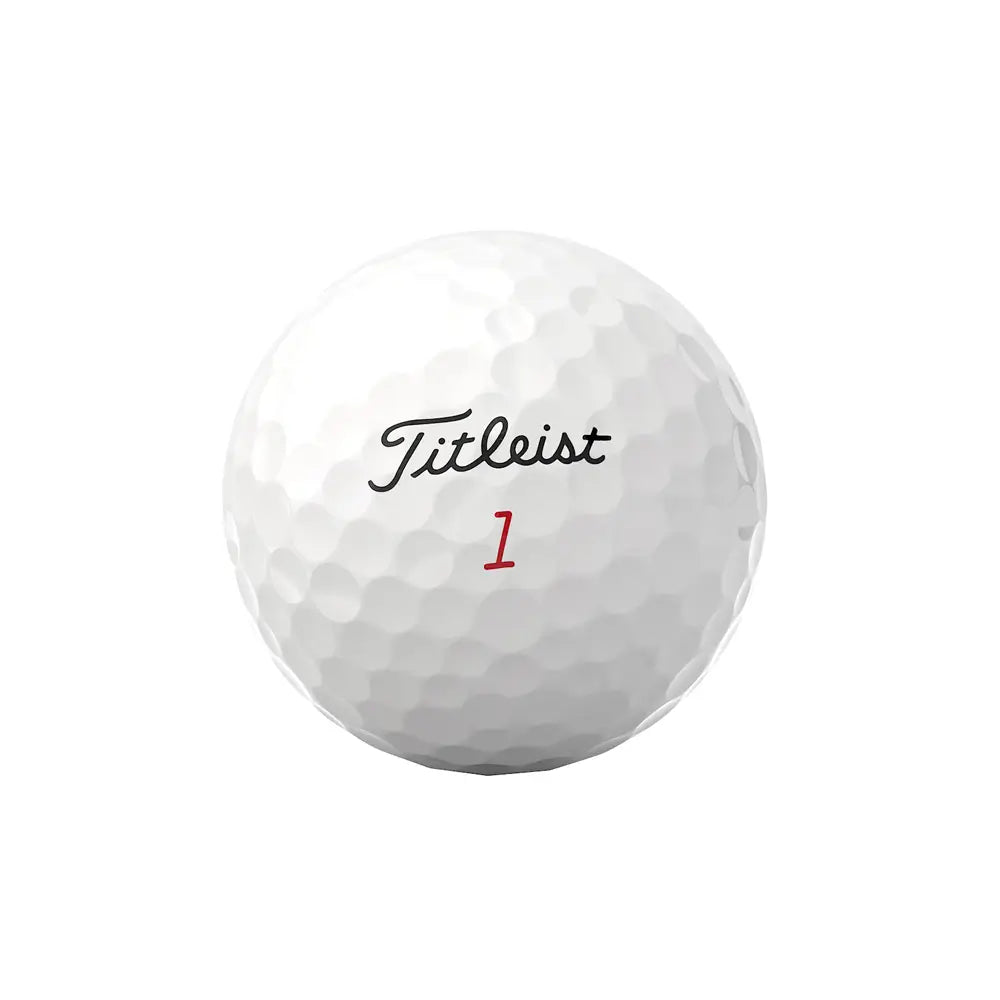 Titleist golf ball on a white background