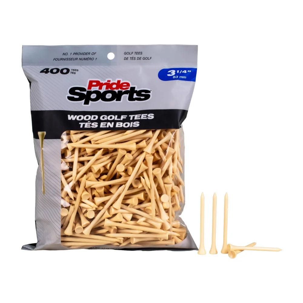 3 1/4" Bagged Golf Tee Packs
