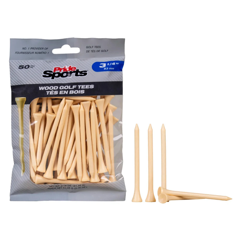 3 1/4" Bagged Golf Tee Packs