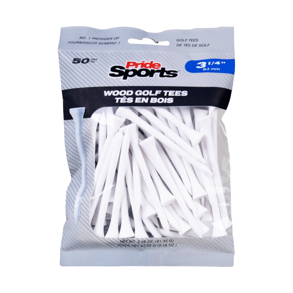 3 1/4" Bagged Golf Tee Packs