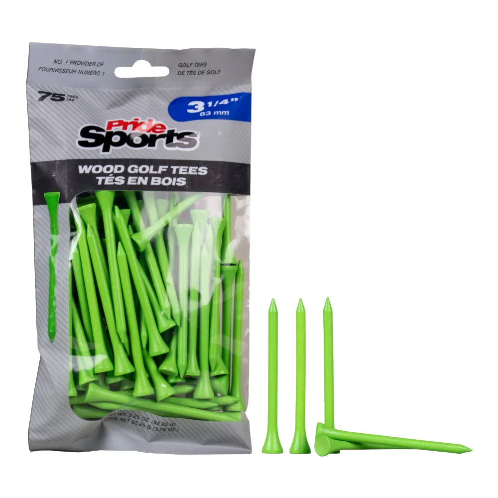 3 1/4" Bagged Golf Tee Packs