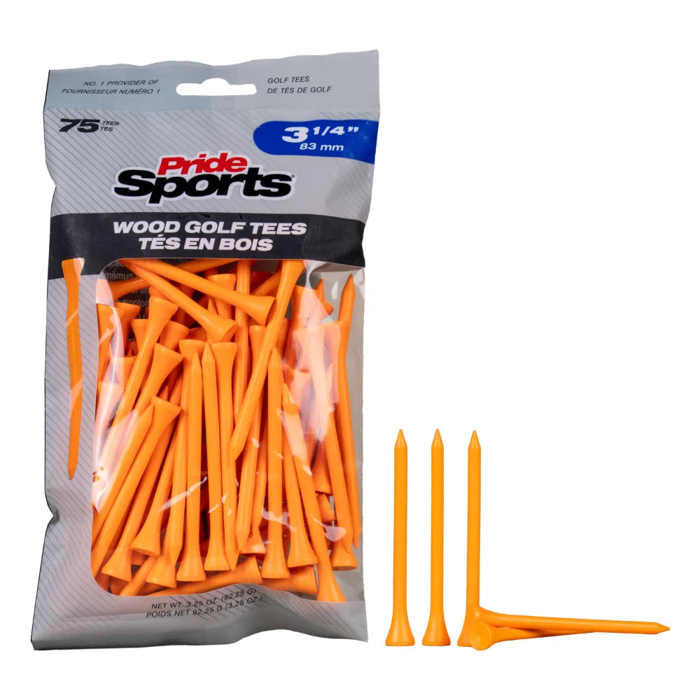 3 1/4" Bagged Golf Tee Packs