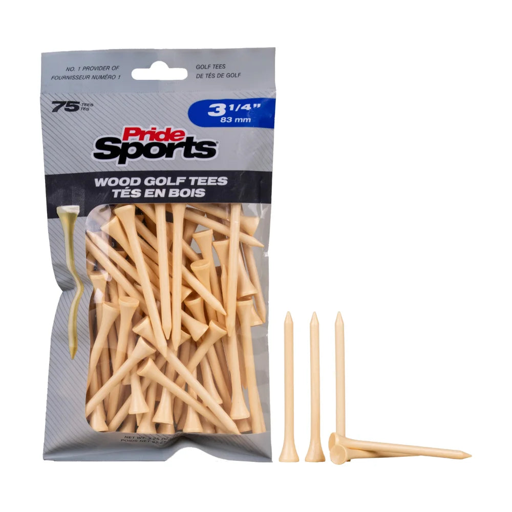 3 1/4" Bagged Golf Tee Packs