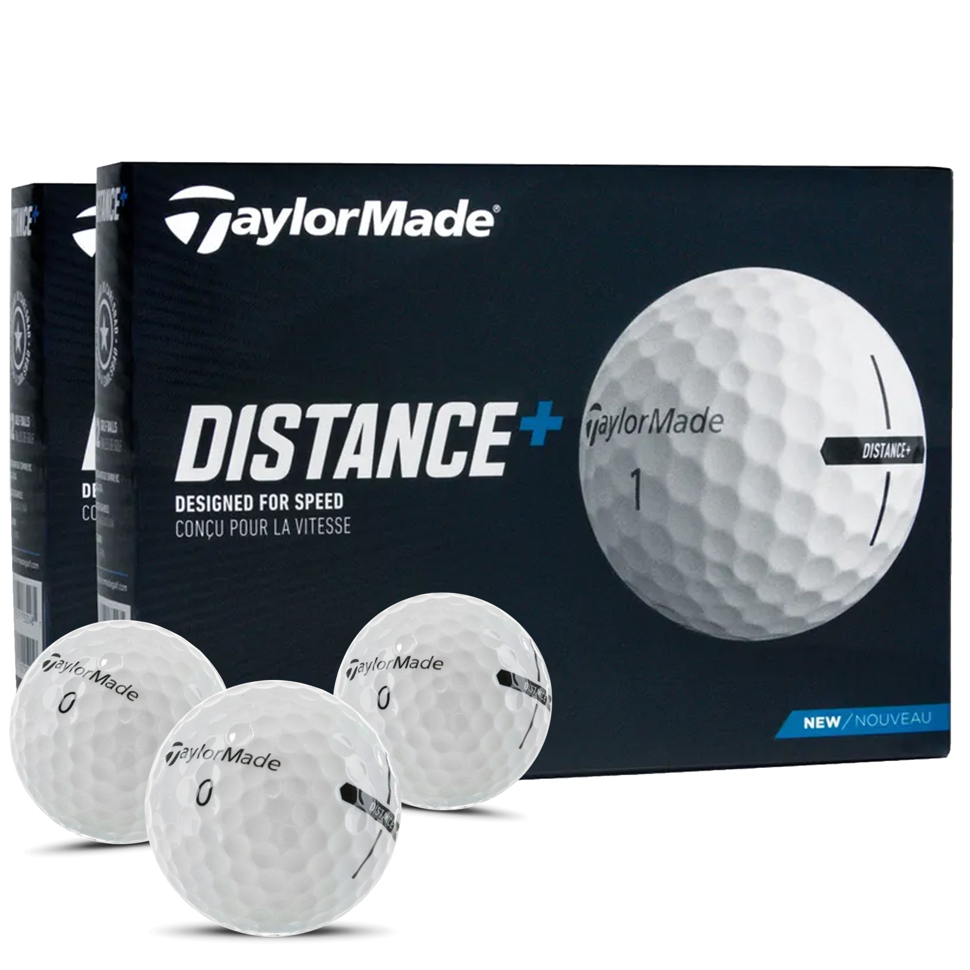 TaylorMade Distance+ Double Dozen Golf Ball - Plain