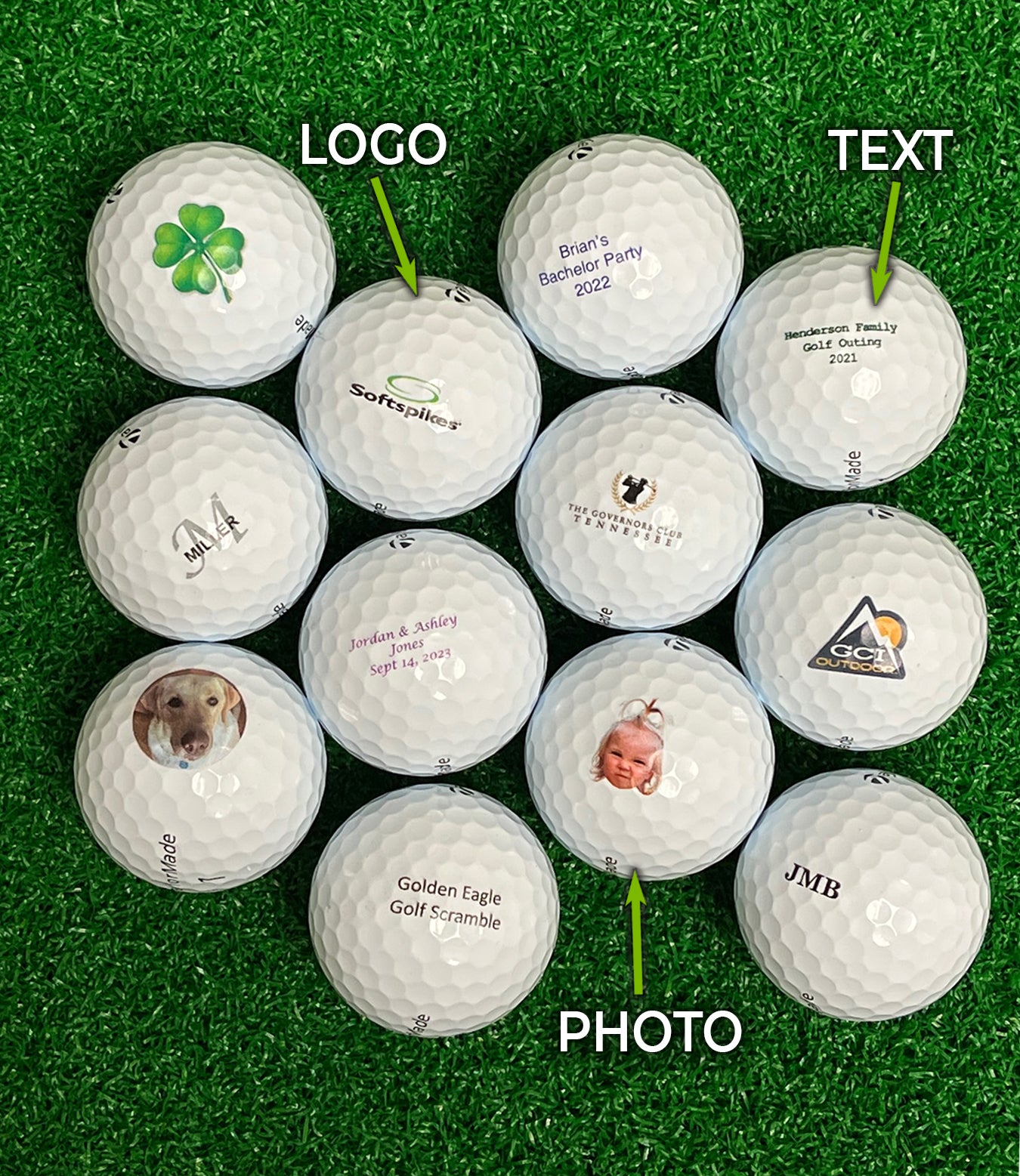 TaylorMade TP5 Double Dozen - Custom Logo Imprint