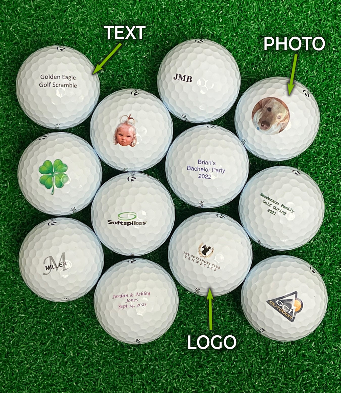 TaylorMade TP5 X Double Dozen - Custom Logo Imprint