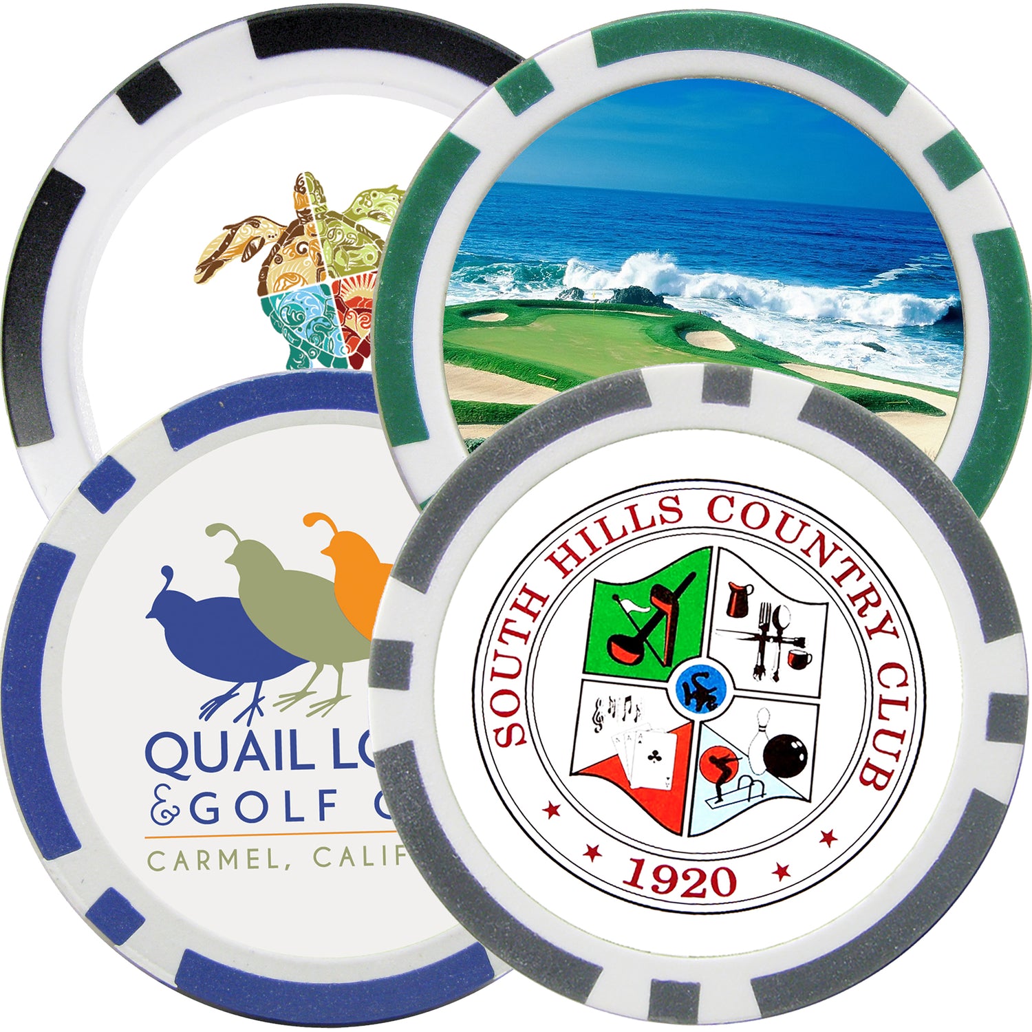 Poker Chip Golf Ball Markers
